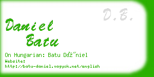 daniel batu business card